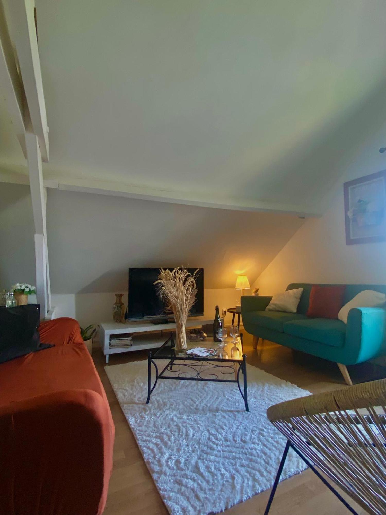 Une Ambiance Cosy Avec Jardin Privatif Nassandres Luaran gambar
